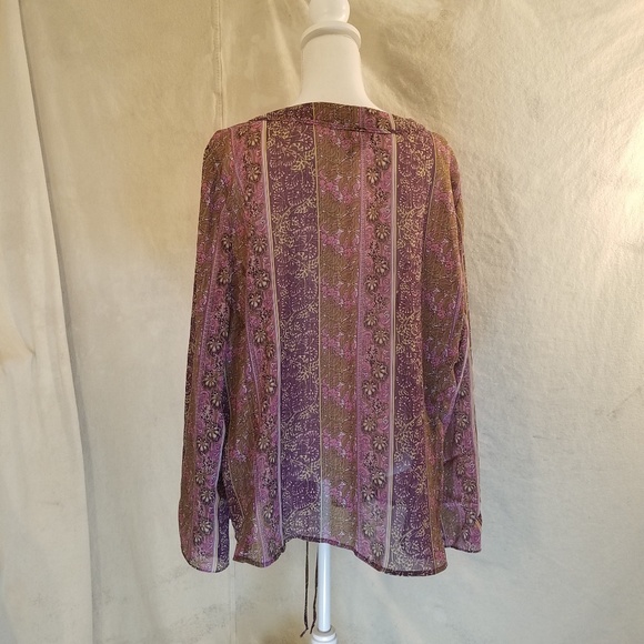 Beautiful Lane Bryant Shimmer Print Tunic - Picture 3 of 4